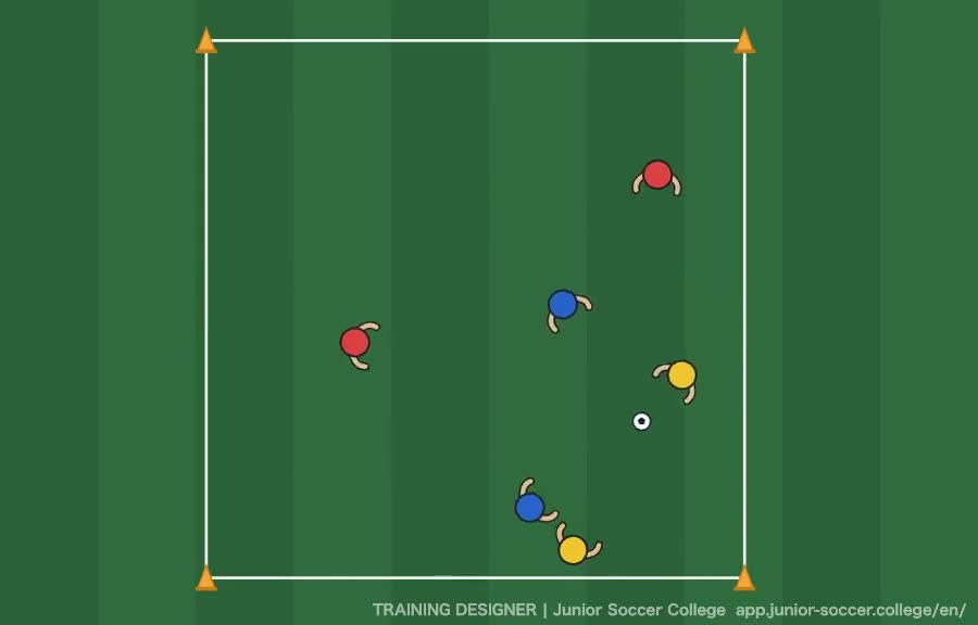 2v2+2 Rondo with Transition — Don't Lose It Right After Winning It diagram